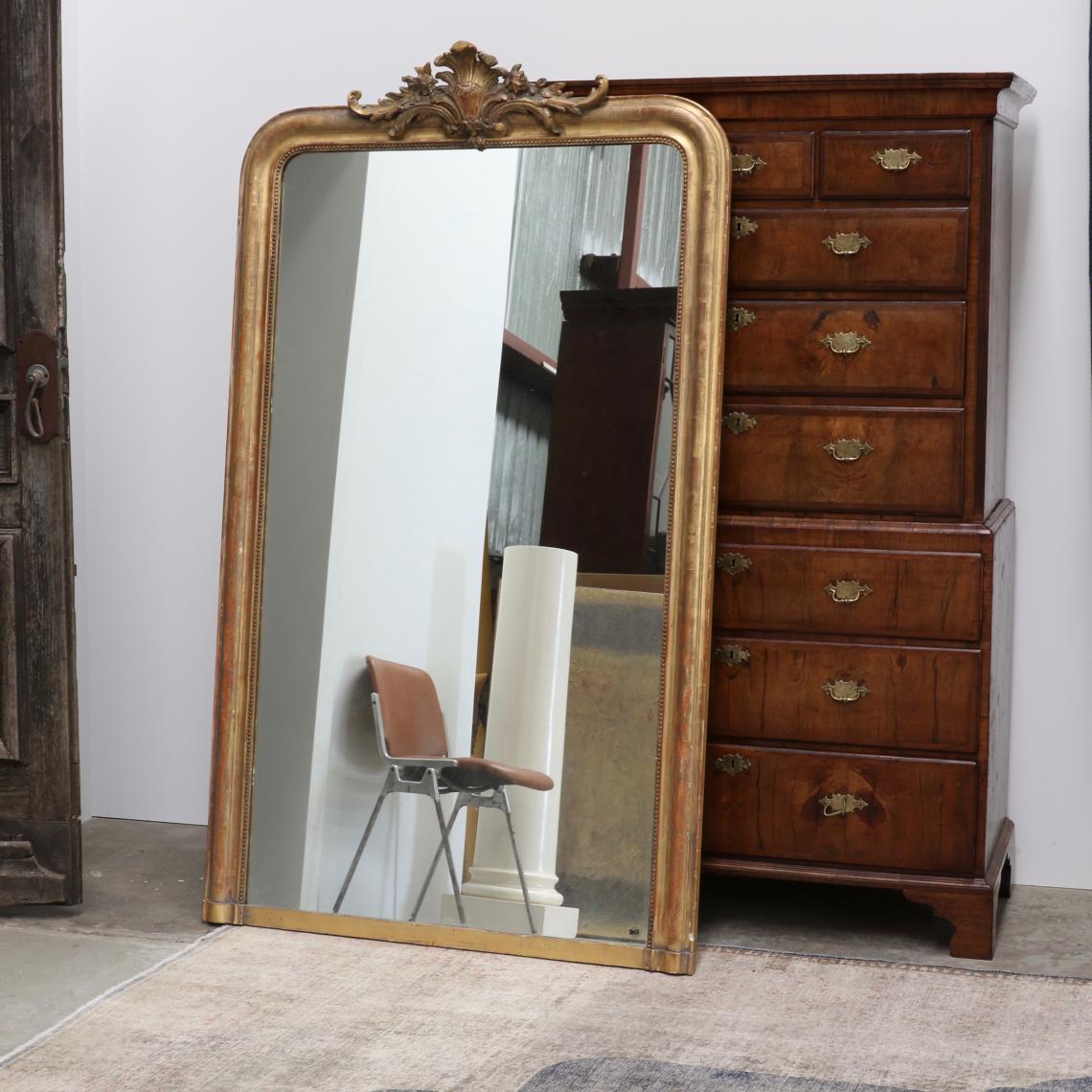 Louis Philippe Mirror with Crest